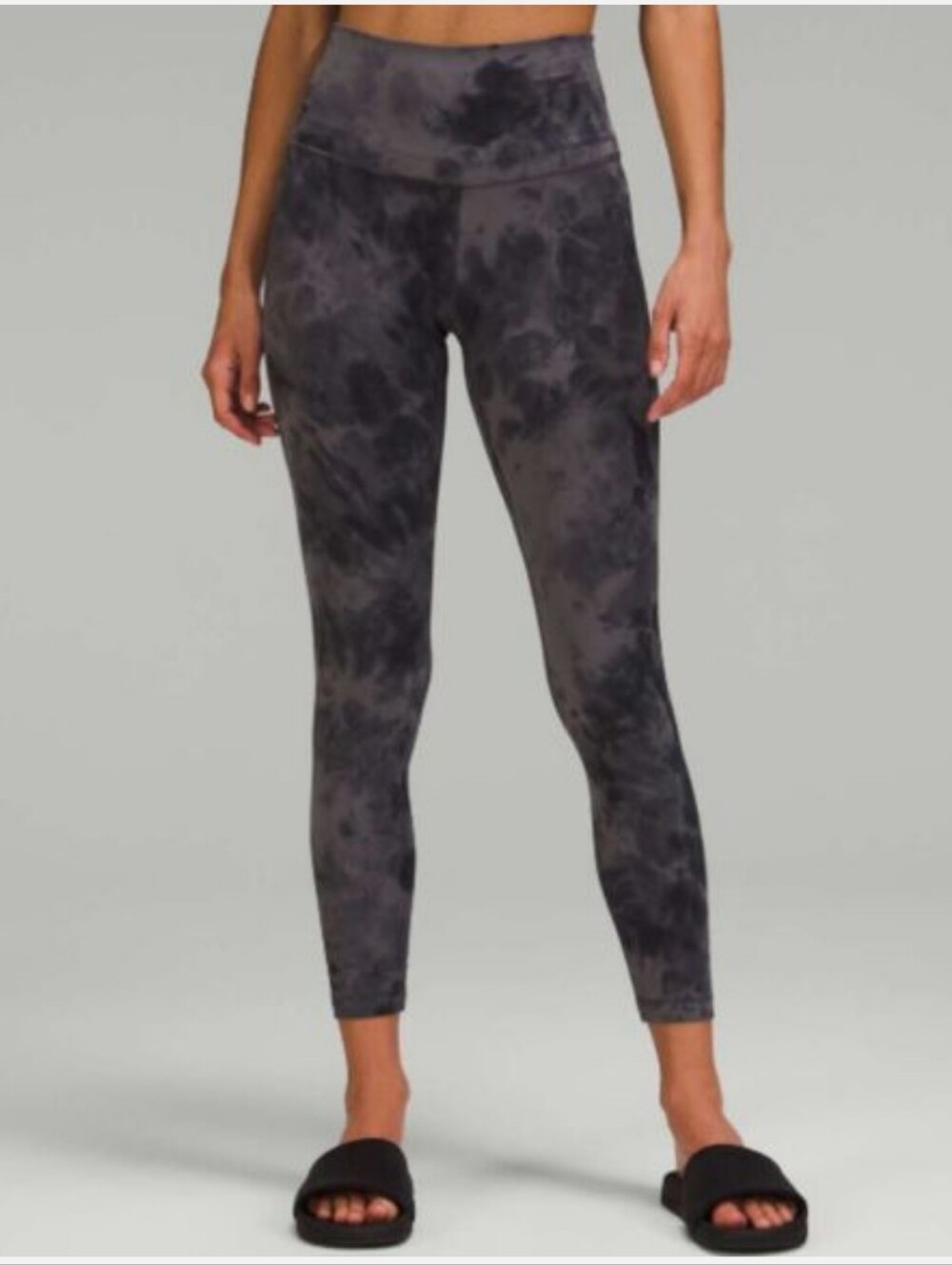 lululemon Align™ High-Rise Pant 25" Diamond Dye Pitch Grey Graphite Grey Size 0